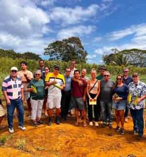 Visite lôts agricoles Taravao