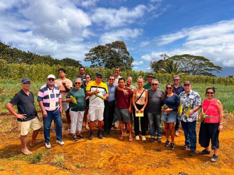 Visite lôts agricoles Taravao