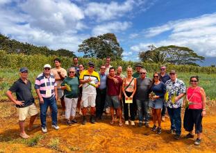 Visite lôts agricoles Taravao